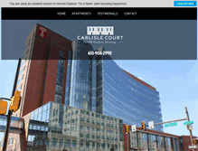 Tablet Screenshot of carlislecourt.com